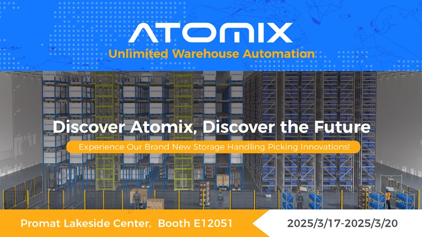 ATOMIX booth at LogiMAT 2025 in Germany