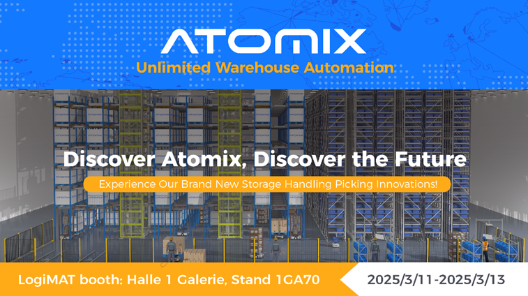 ATOMIX booth at LogiMAT 2025 in Germany
